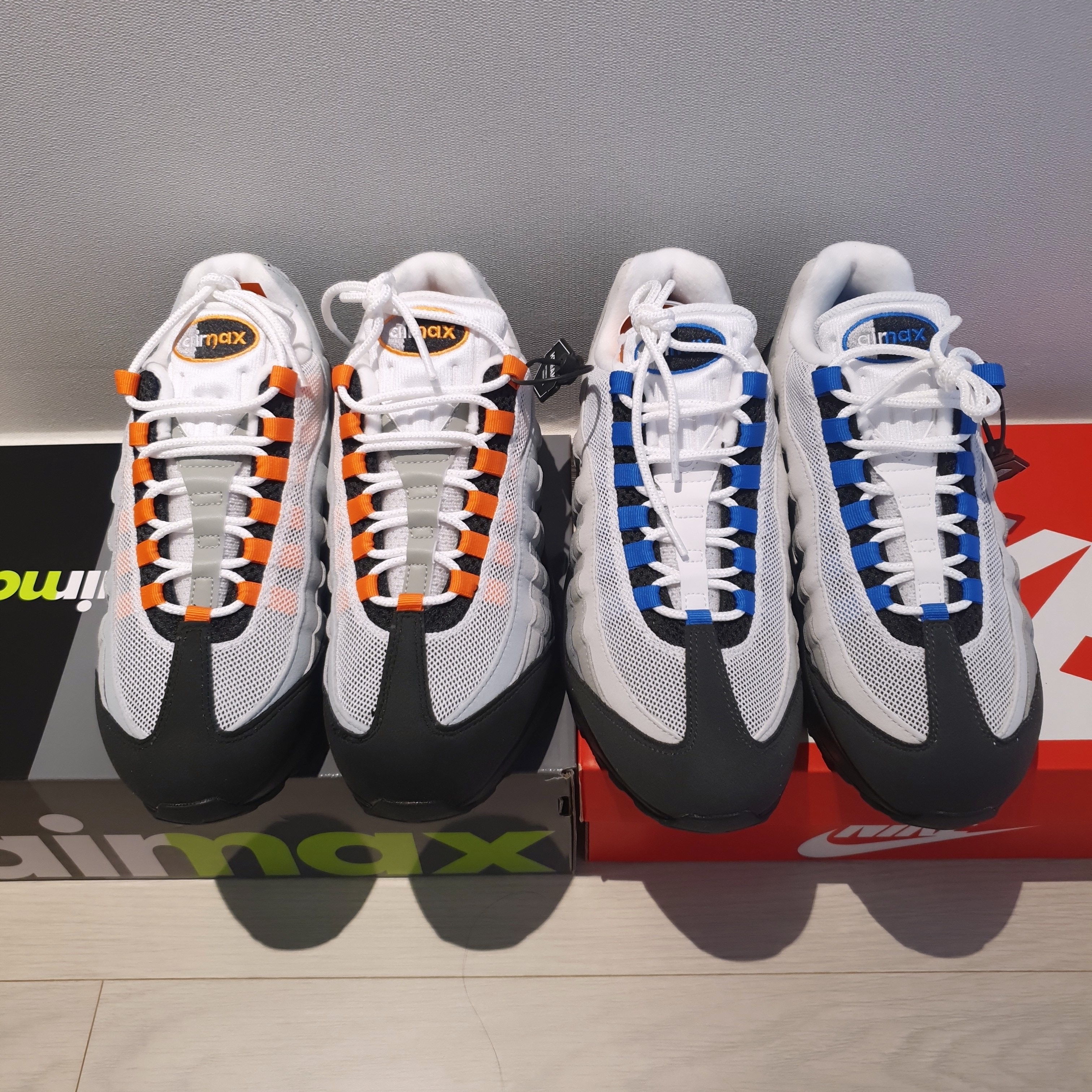 Nike Air Max 95 OG Bright Mandarin 착용 스타일 - 3