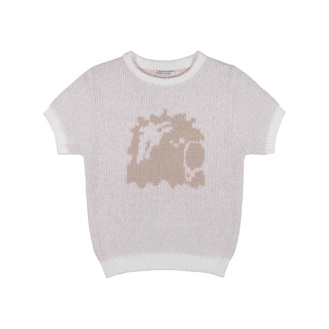 팬시클럽 더스티 살롱 크롭 니트 아이보리