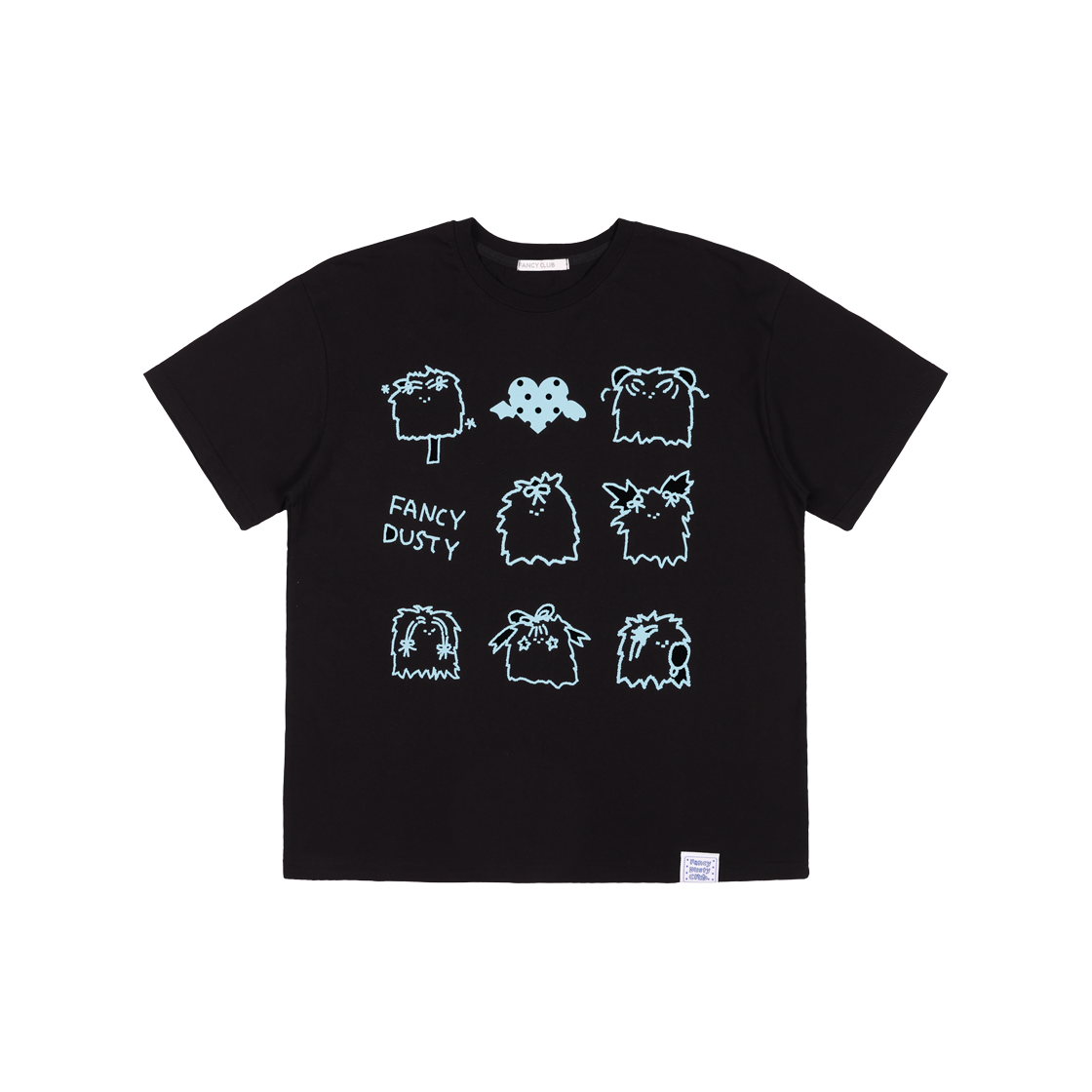 팬시클럽 더스티 두들 티 블랙