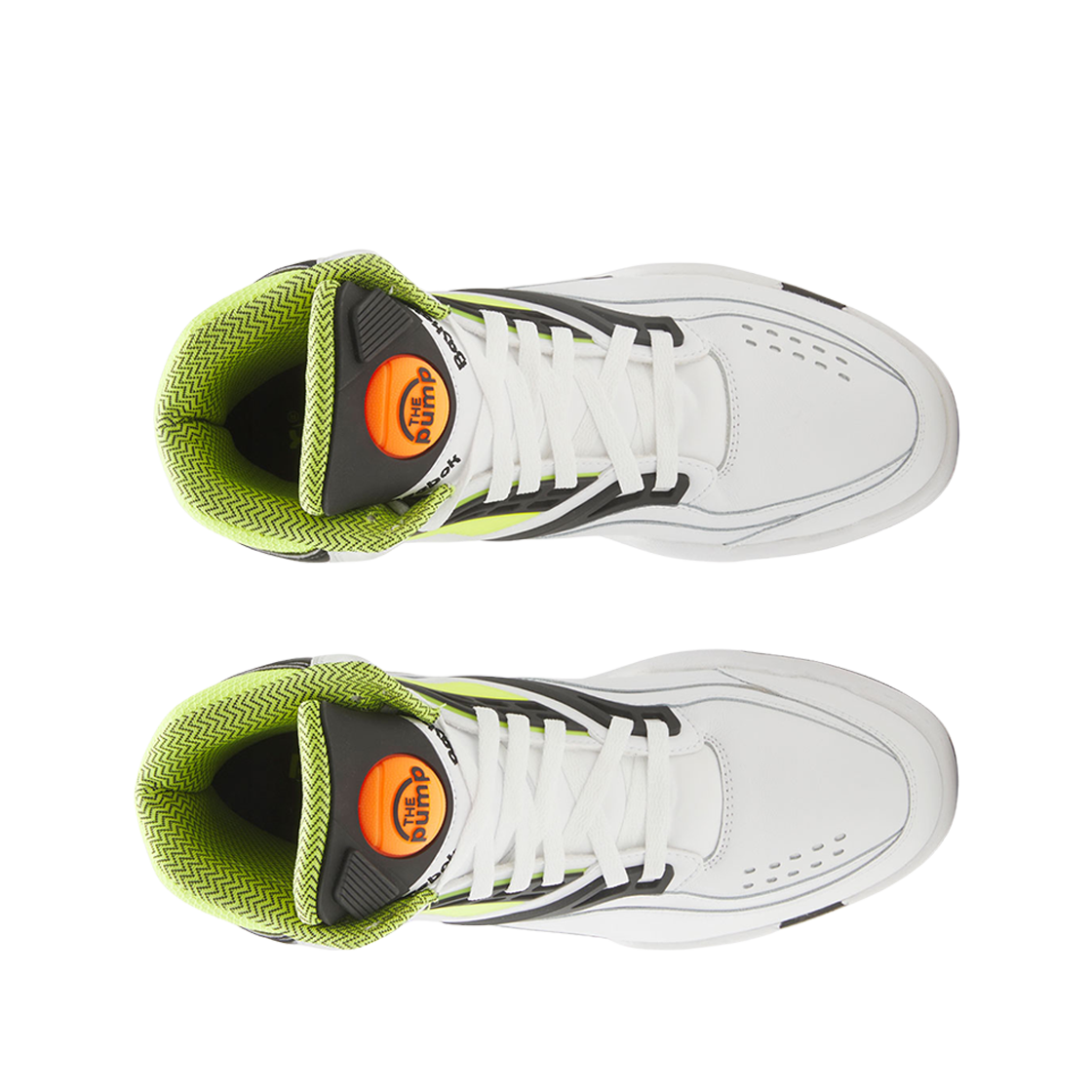 리복 펌프 TZ 베스킷볼 풋웨어 화이트 옐로우(Reebok Pump TZ Basketball Footwear White Yellow) - 2