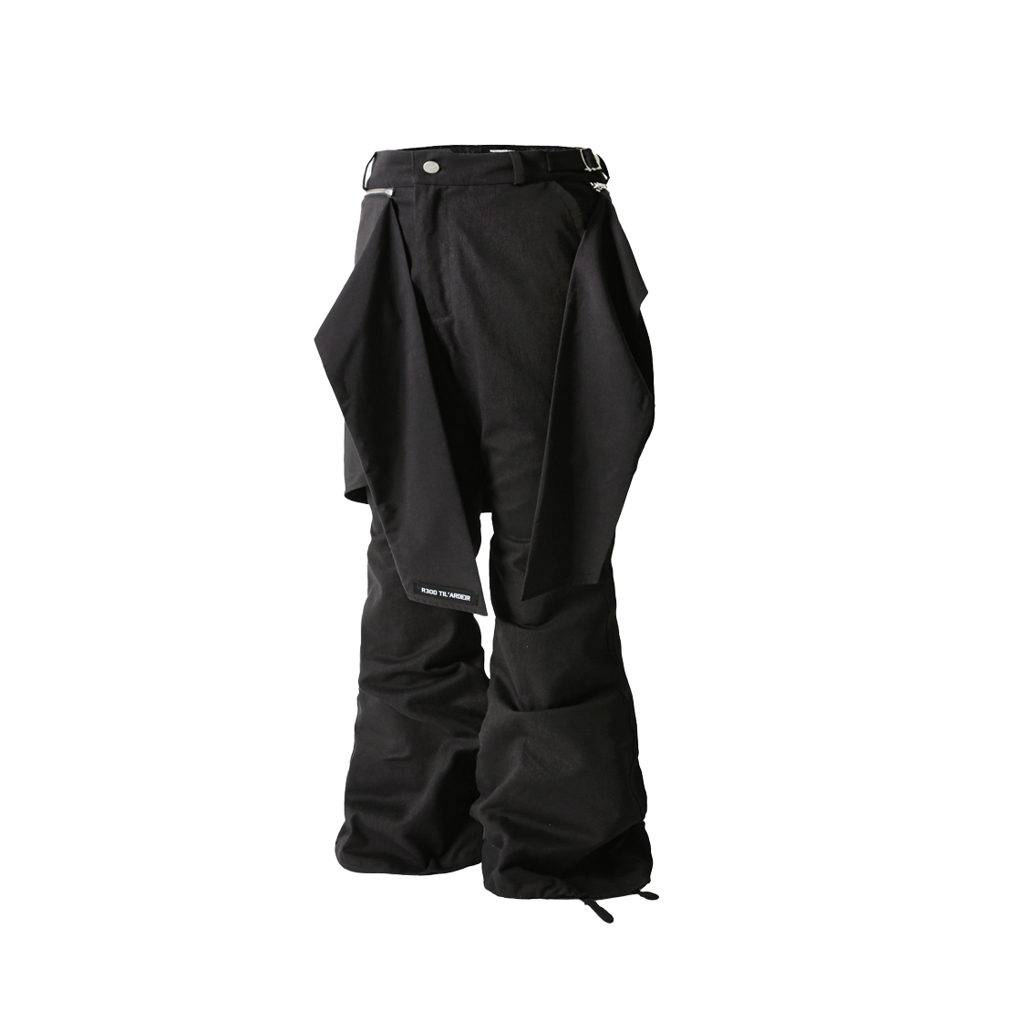 로어링라드 셔츠 지퍼 플레어 팬츠 블랙(ROARINGRAD Shirt Zipper Flare Pants Black)