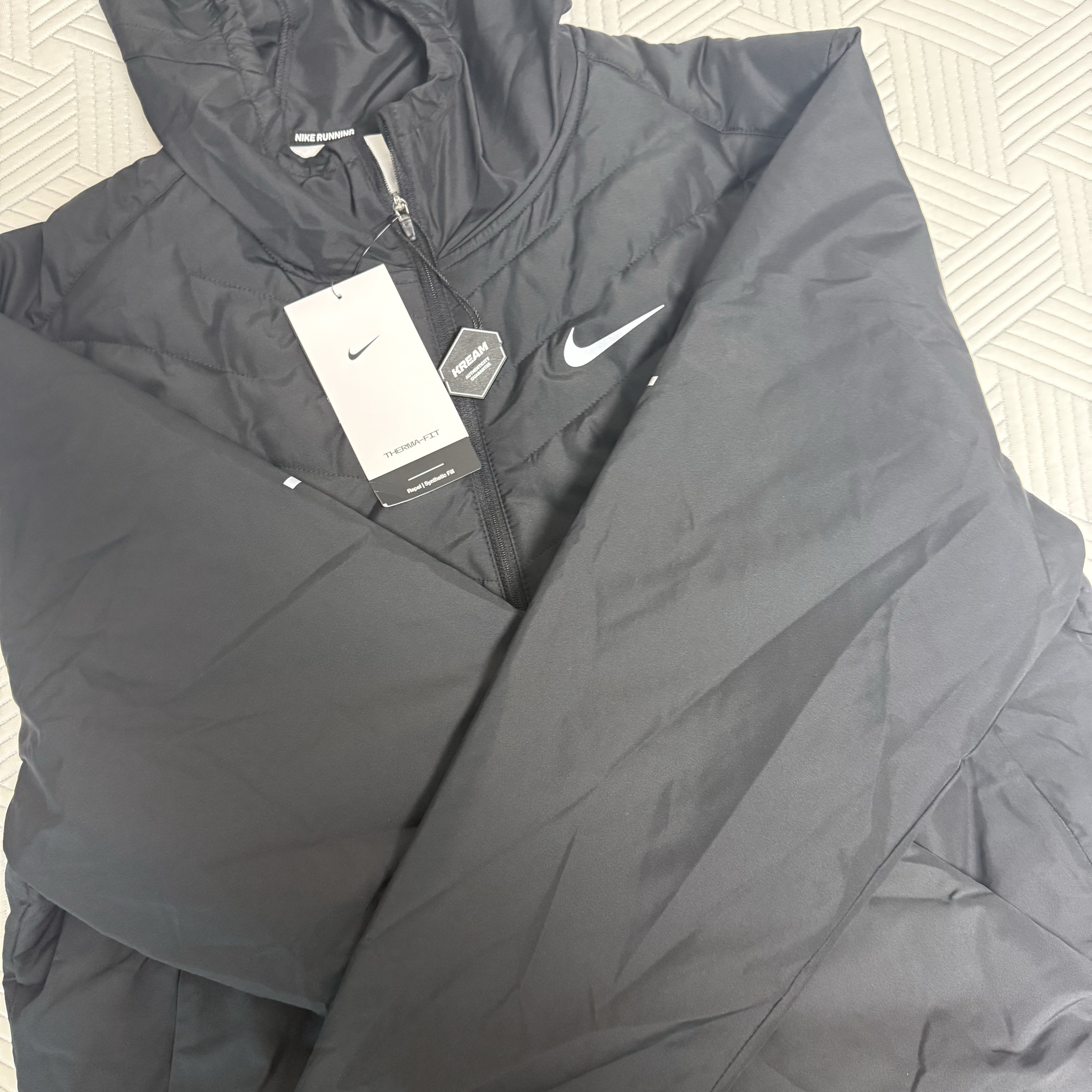 Nike Therma-Fit Repel Synthetic Fill Running Jacket Black - Asia 착용 스타일 - 3