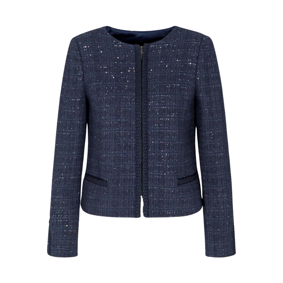 EW002143AF14734UB092 (W) Emporio Armani Wool Blend Jacket Blue