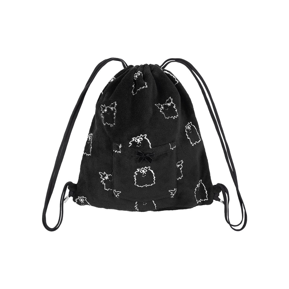 팬시클럽 Zzz 더스티 살롱 파자마 짐색 블랙