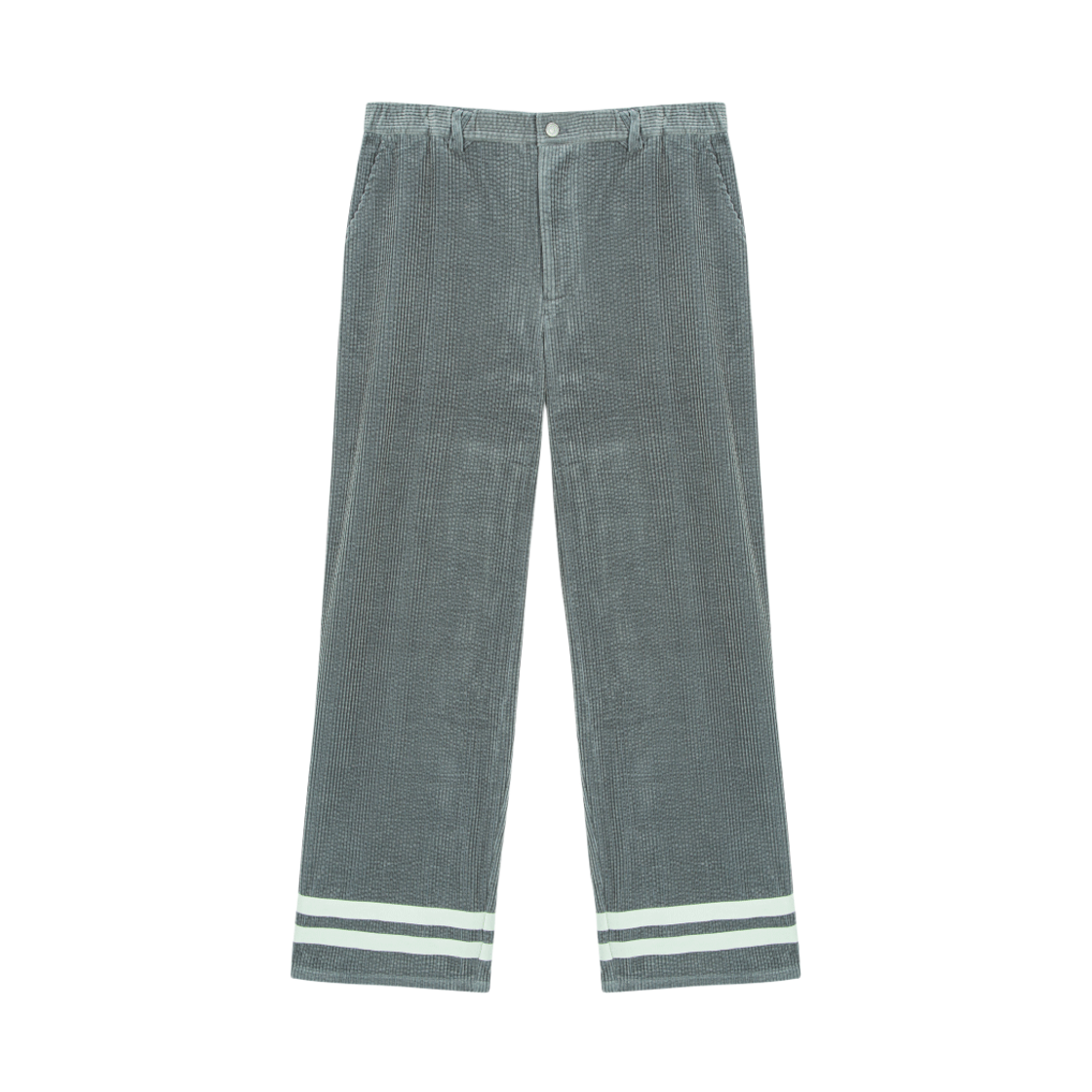 hono25fa12 Hono Report Hem Line Pants Blue Gray