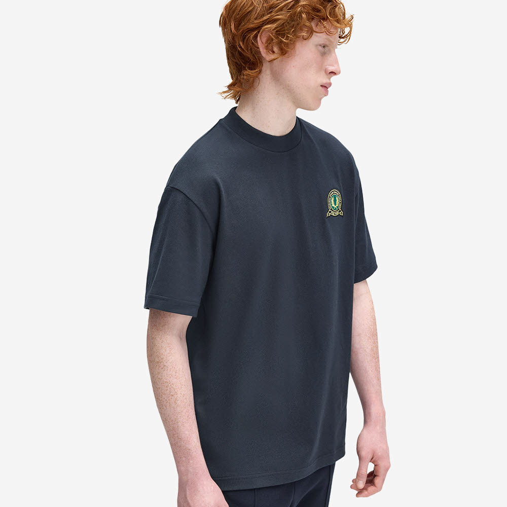 프레드 페리 클럽하우스 테니스 뱃지 티셔츠 네이비(Fred Perry Clubhouse Tennis Badge T-Shirt Navy Snow White) - 4