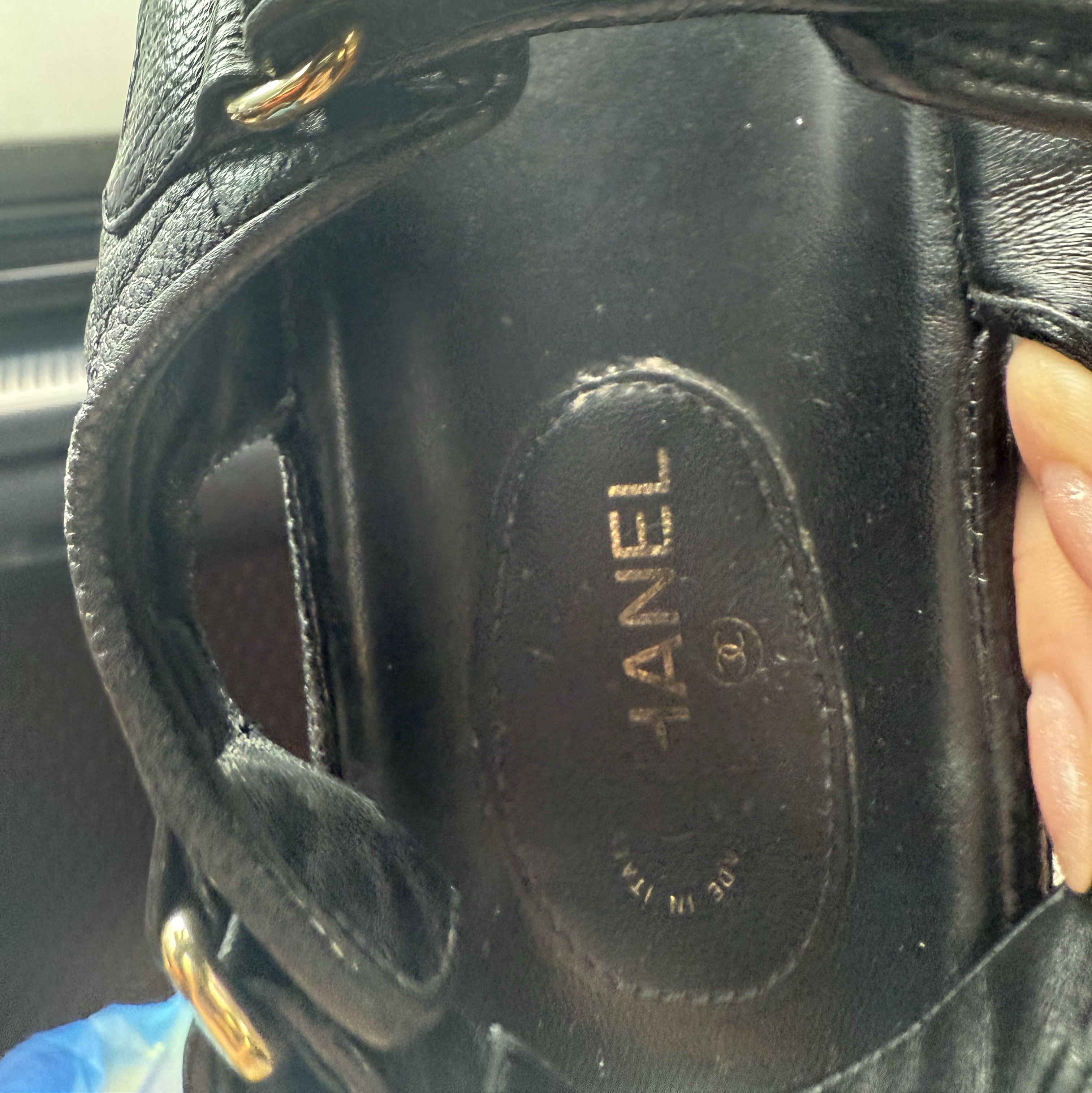 (W) Chanel Sandals Grained Calfskin & Black 착용 스타일