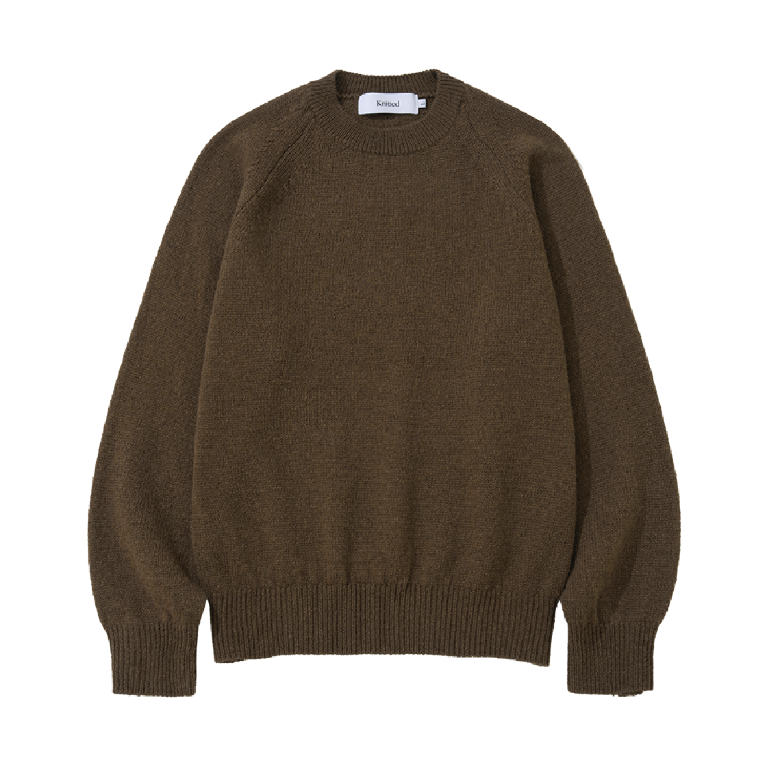 K25AWUK05BR Knitted Knitted Shaggy Dog Wool 100% Round Knit Brown