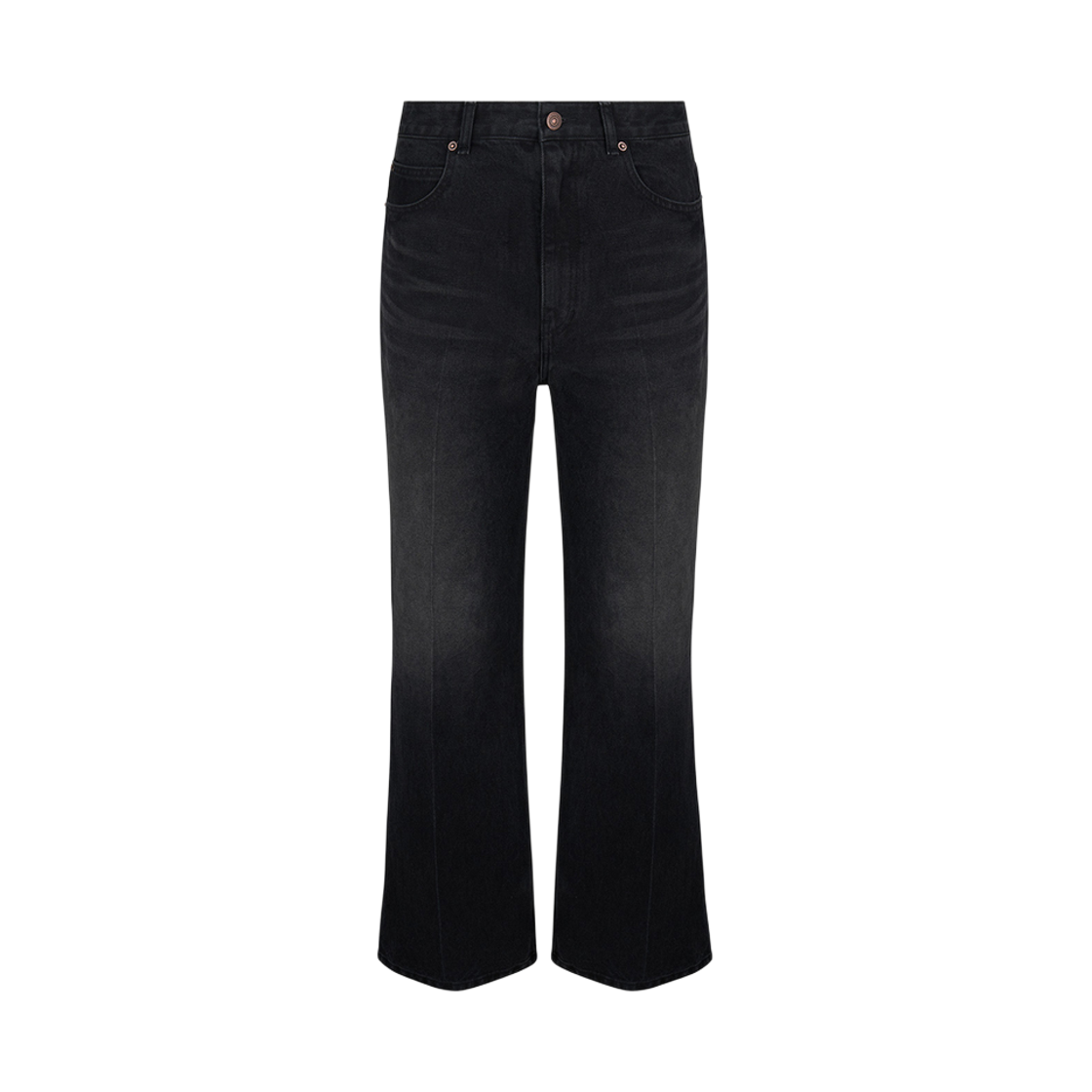 NWA5FDP76BK (W) Noice Timeless Washed Flared Jeans Black