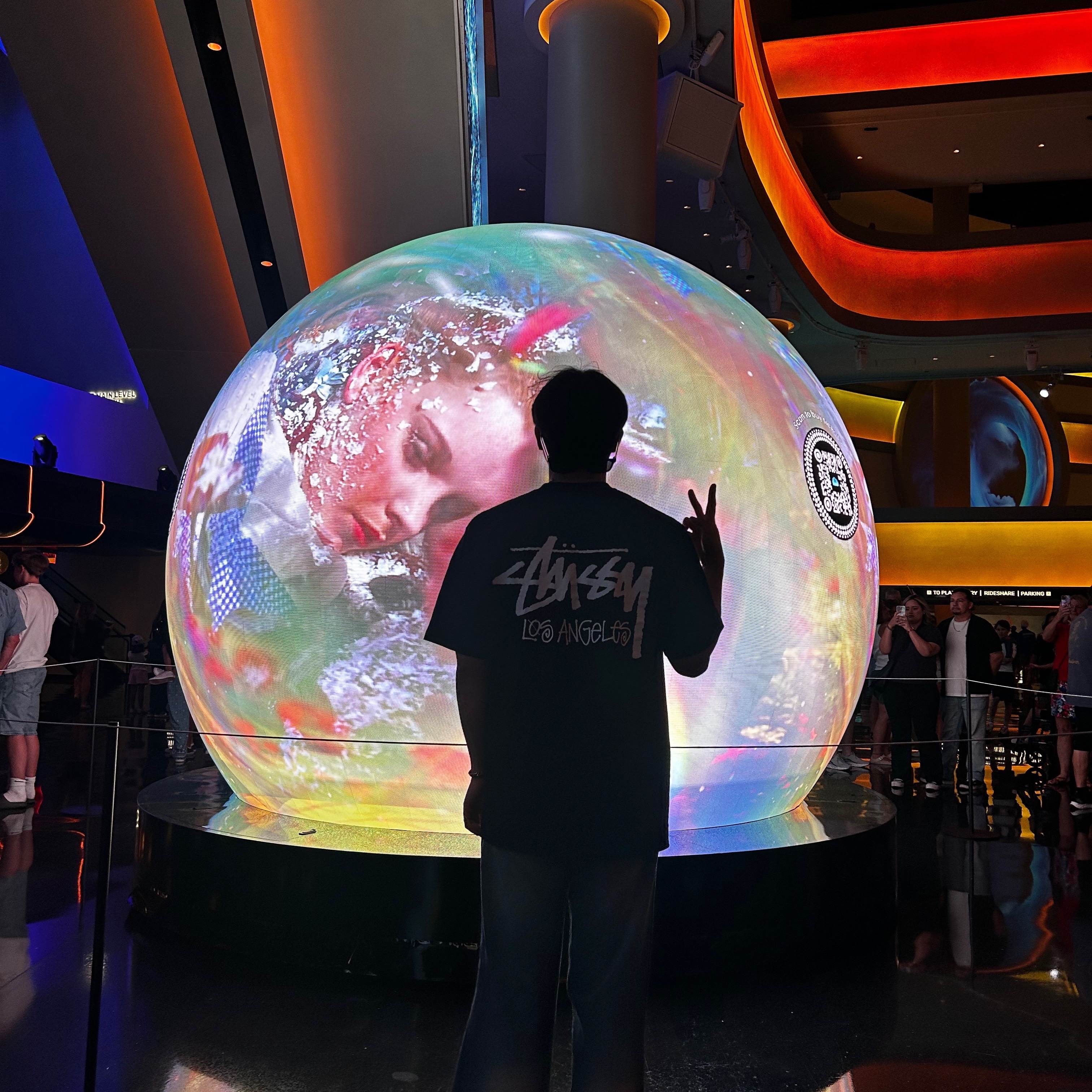 Stussy Stock Los Angeles T-Shirt Black 착용 스타일