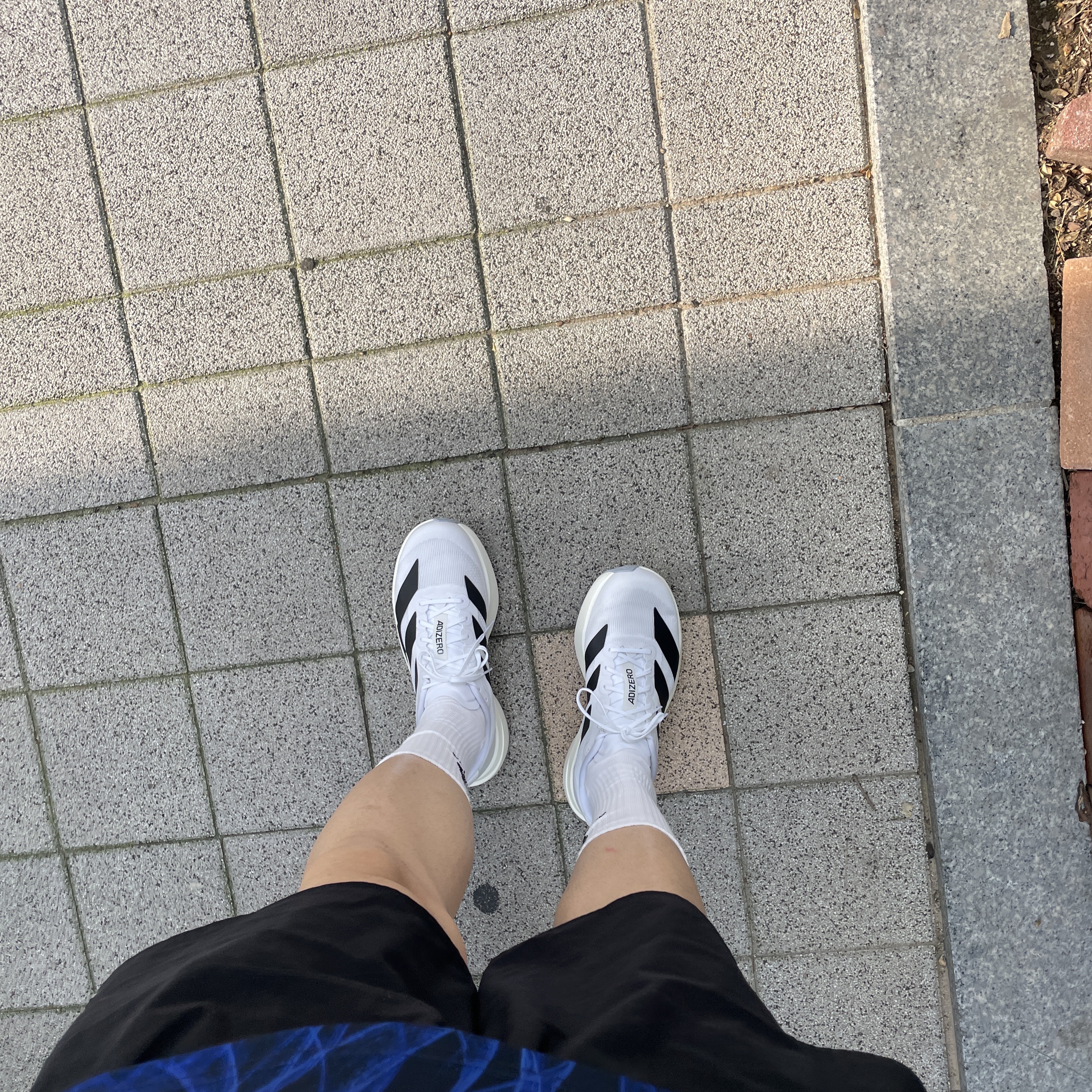 Adidas Adizero EVO SL Cloud White Core Black, Y-3 Japan 2024 Home Replica Jersey Legend Ink - KR Sizing 착용 스타일