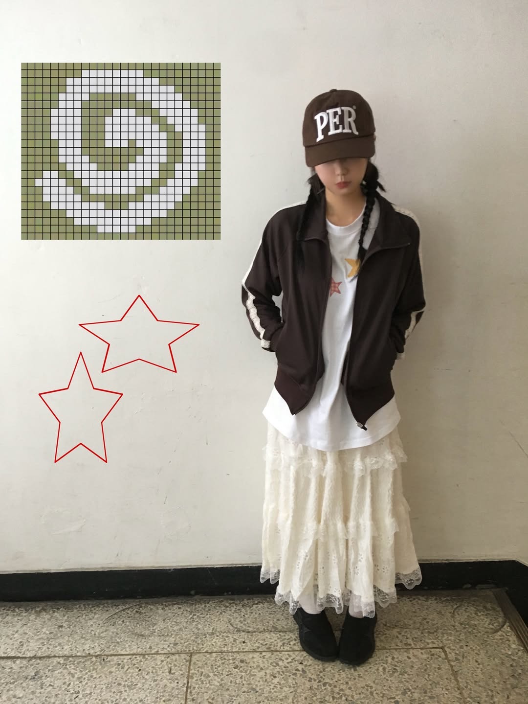 Permanent Archive 5-Panel PER Cap Brown 착용 스타일