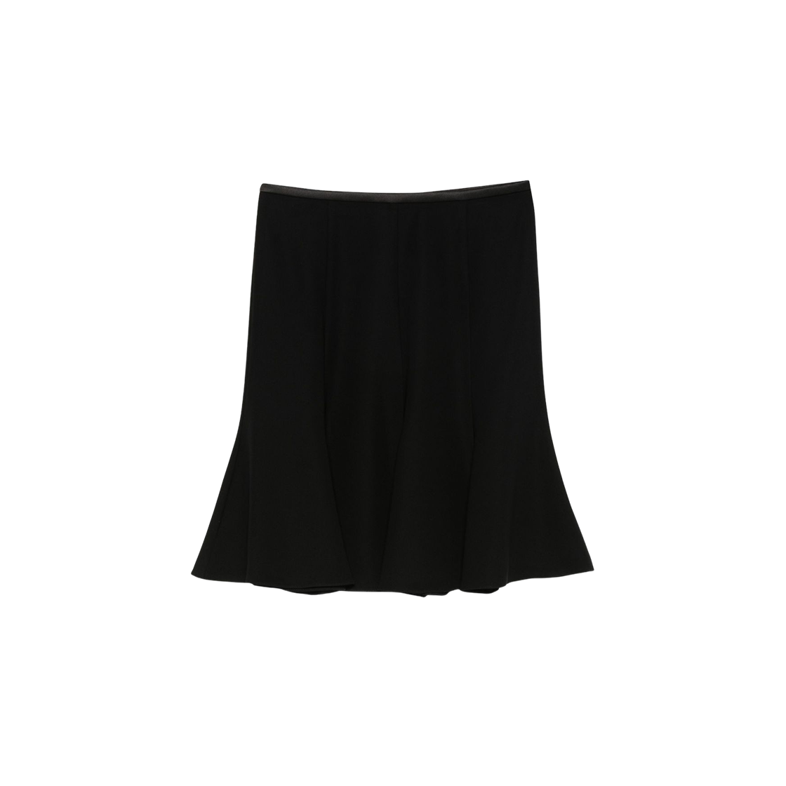 EW001508AF10206UC001 (W) Emporio Armani Flared Shape Mini Skirt Black