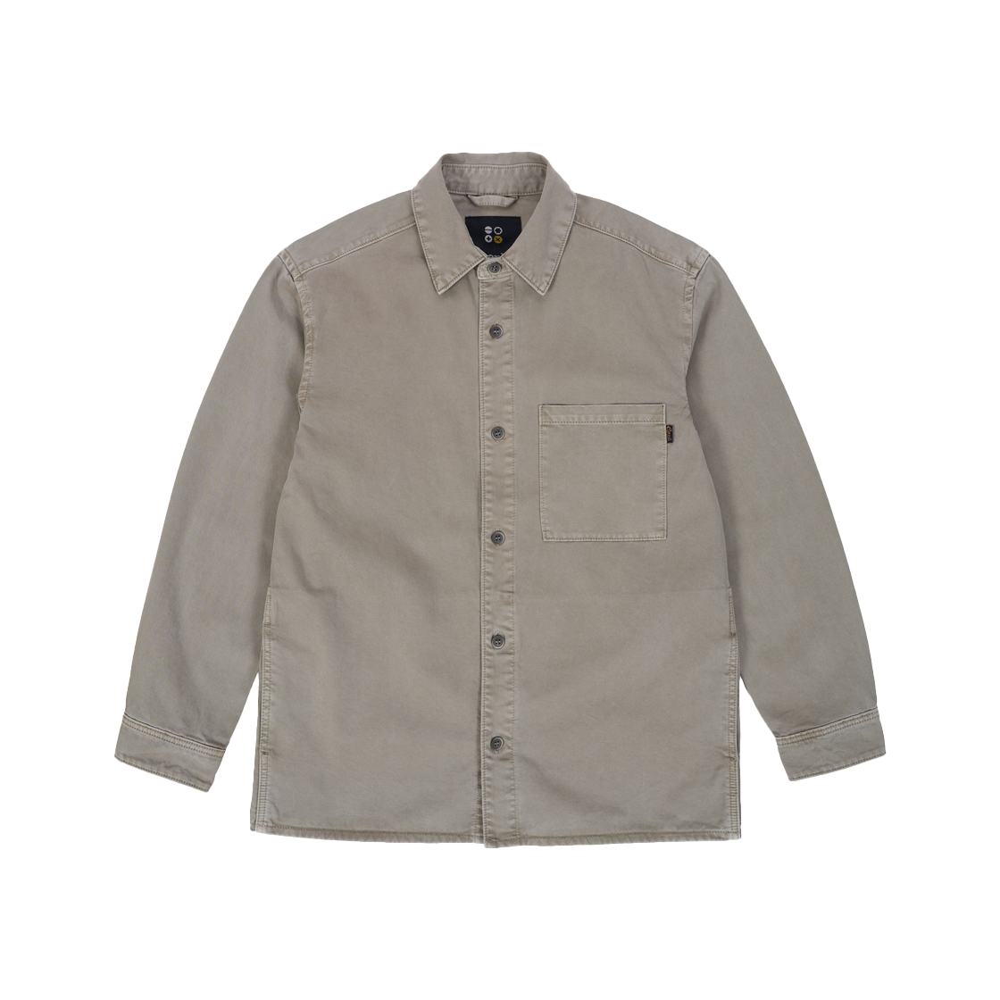 5FW08SH18 Ryul+Wai: Denim Garment Dyeing Pocket Shirts Beige K5