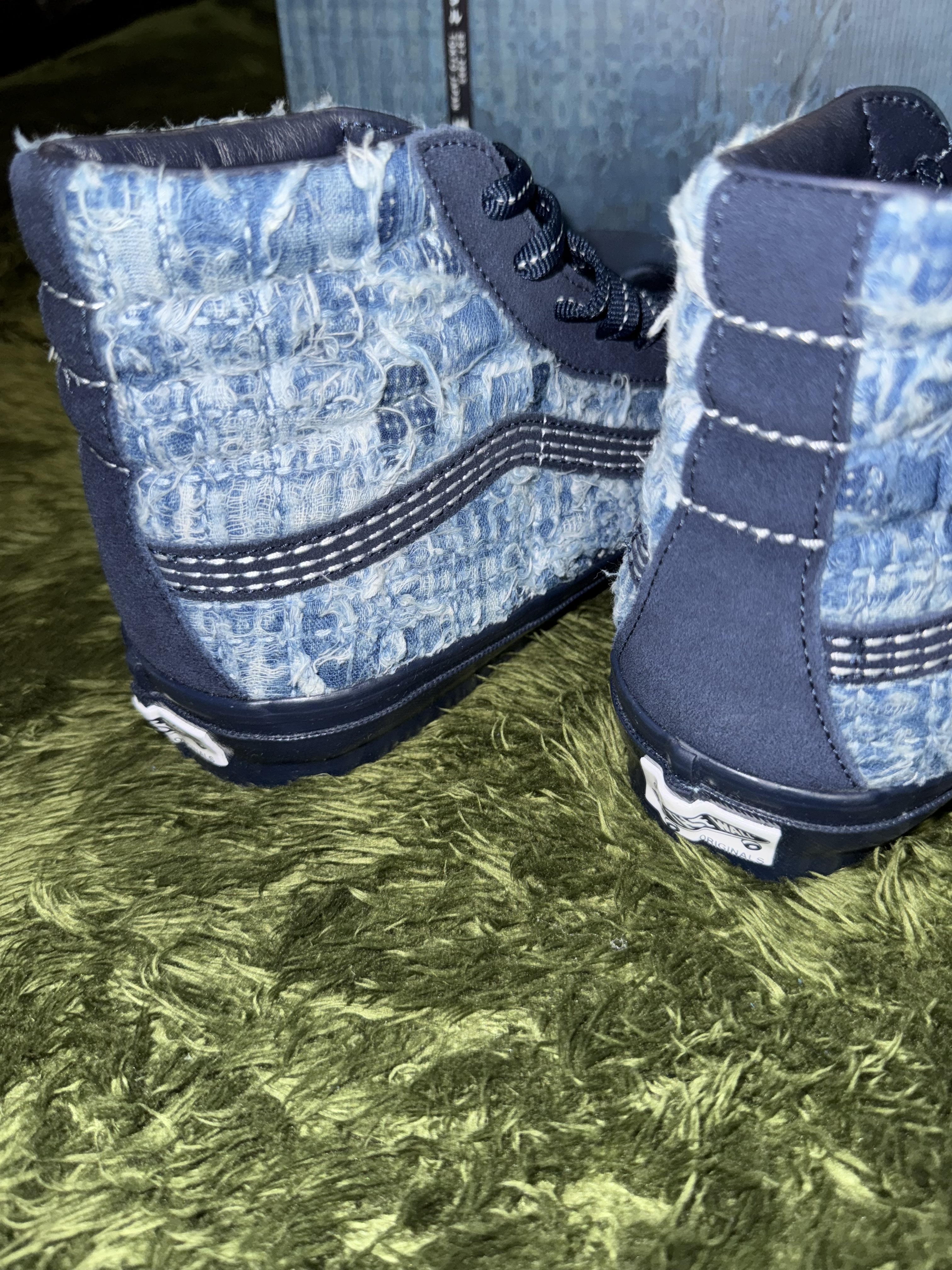 Vans Vault x FDMTL OG Sk8-Hi LX Indigo 착용 스타일 - 7
