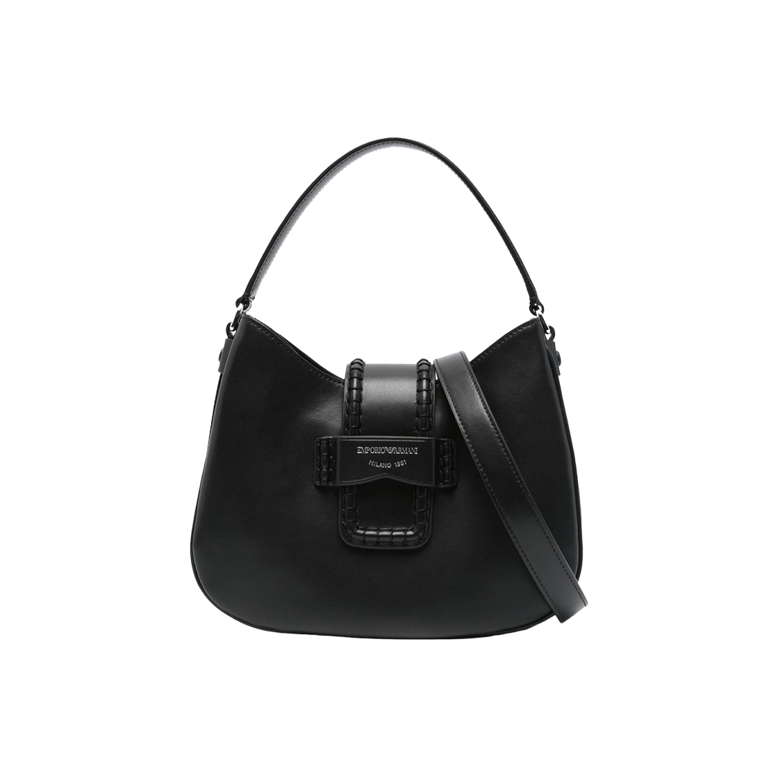 EW002271AF17655UC001 Emporio Armani Small Leather Shoulder Bag Black