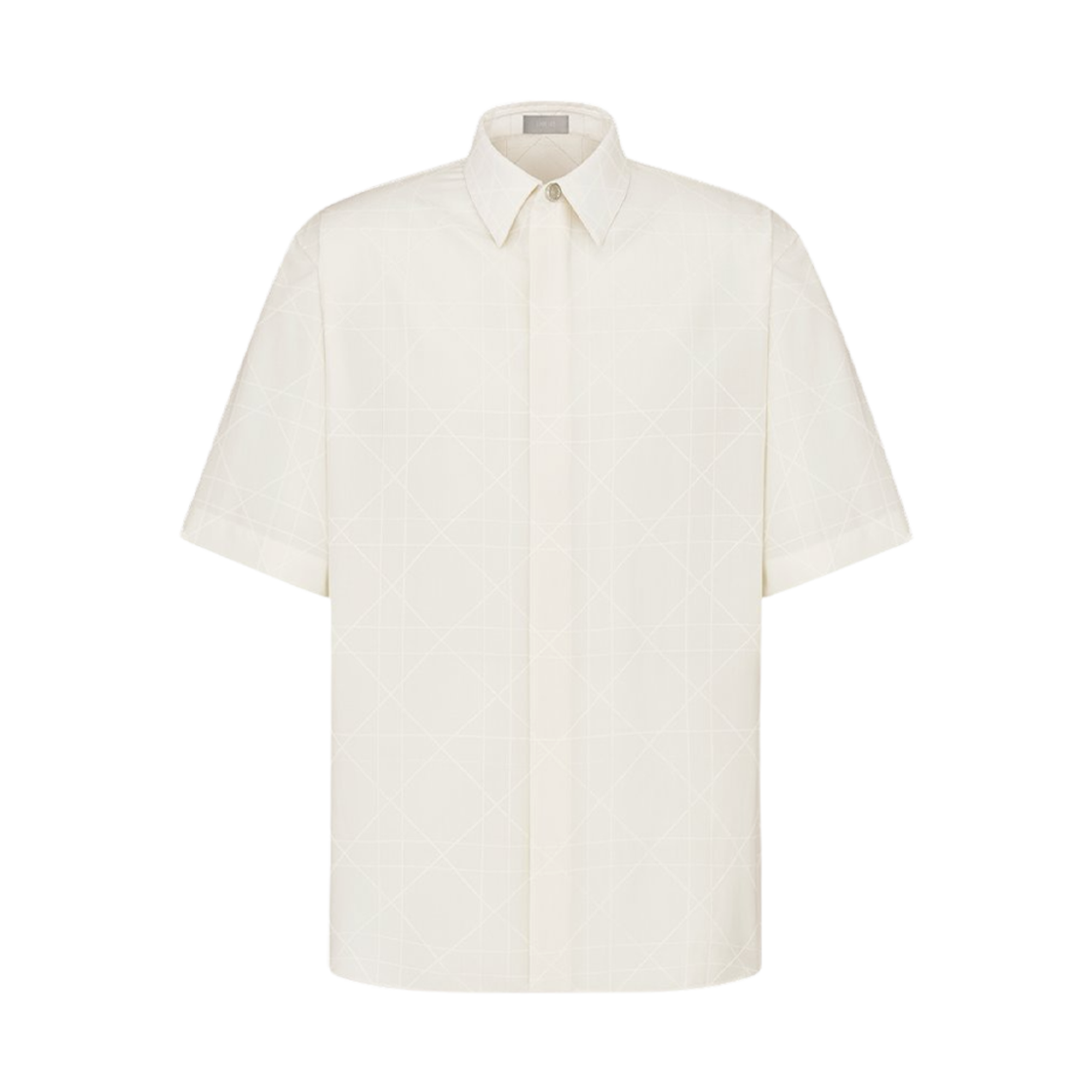 디올 아이콘 숏슬리브 셔츠 화이트 실크 블렌드(Dior Icon Short Sleeved Shirt White Silk Blend) - 1