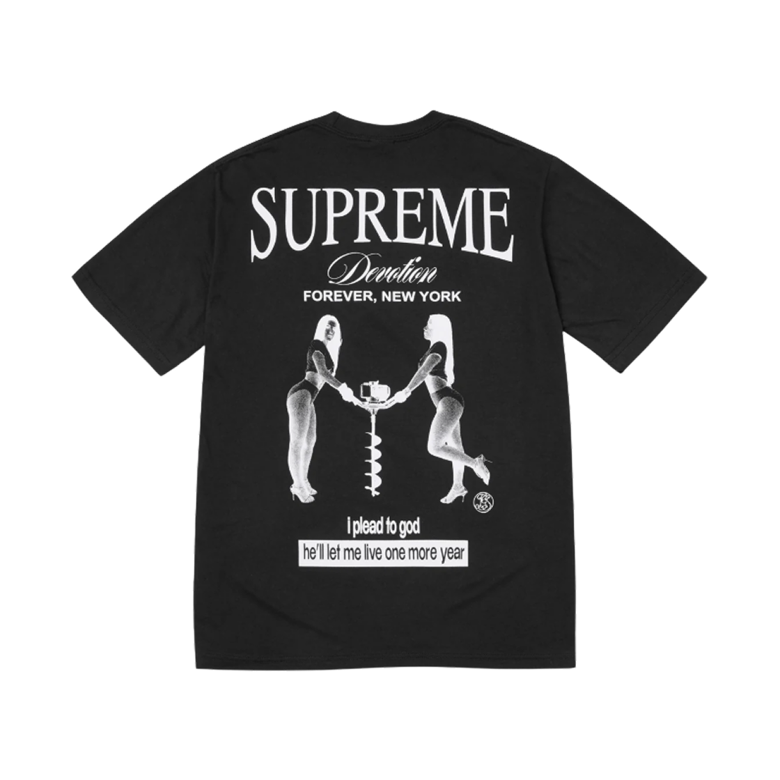 슈프림 디보션 티셔츠 블랙 - 25FW(Supreme Devotion T-Shirt Black - 25FW)