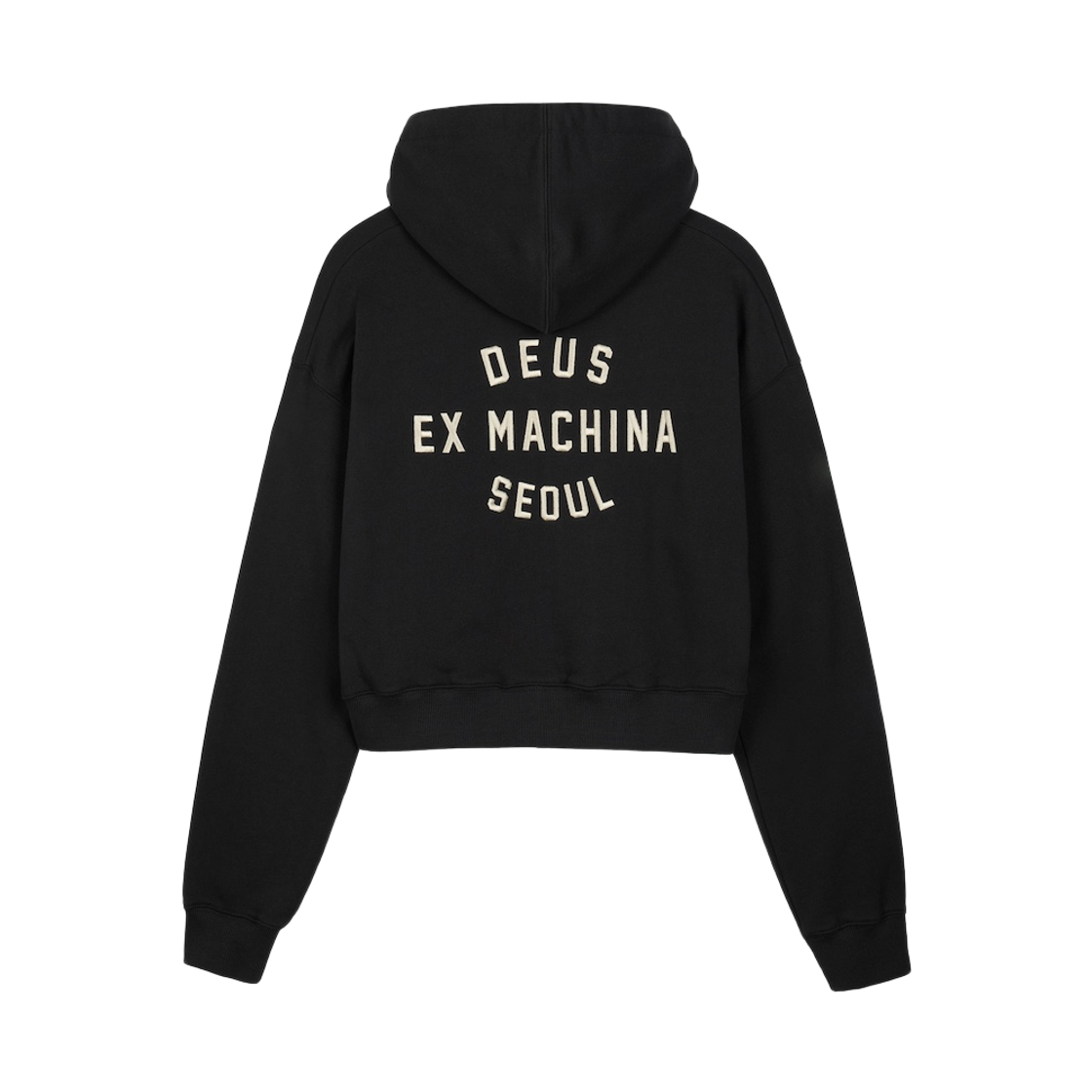 [6% 적립] 데우스 엑스 마키나 여성 컬리지 어드레스 크롭 후디 집업 블랙([6% 적립] Deus Ex Machina W College Address Crop Hoodie Zipup Black) - 2