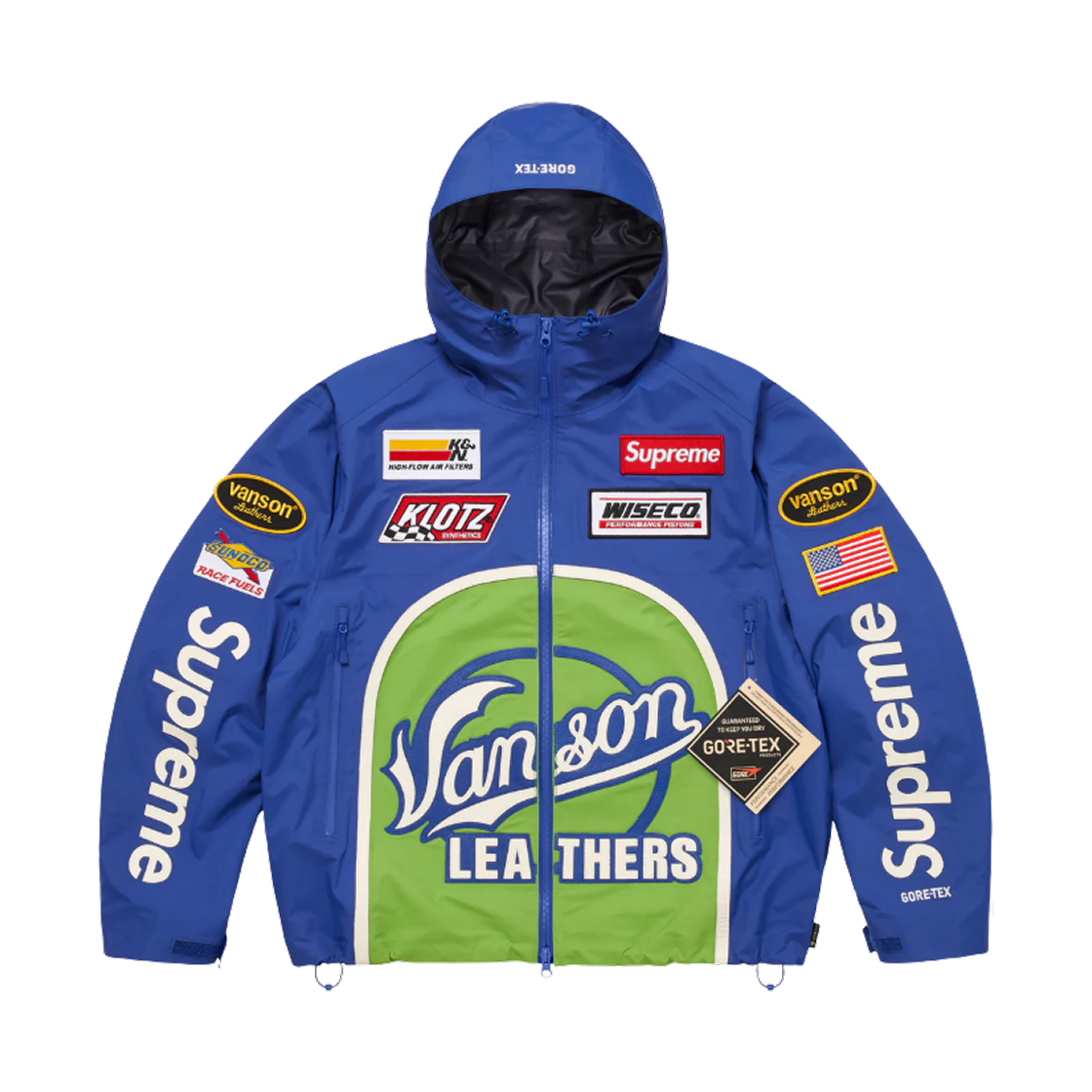 슈프림 x 밴슨 레더스 고어텍스 쉘 자켓 로얄 - 25FW