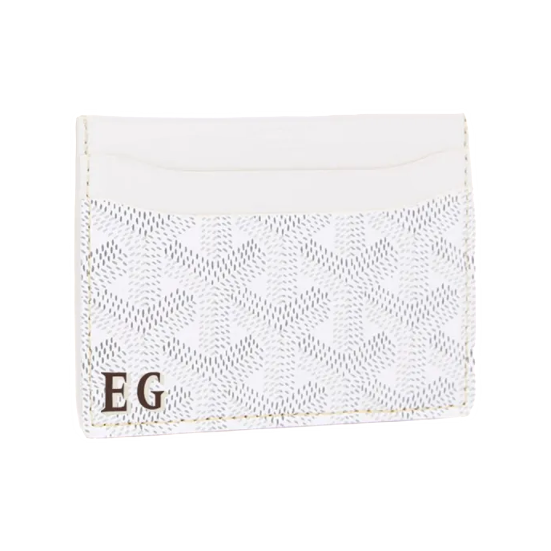 고야드 생쉴피스 카드 월렛 이니셜 화이트(Goyard Saint Sulpice Card Wallet Initials White) - 1