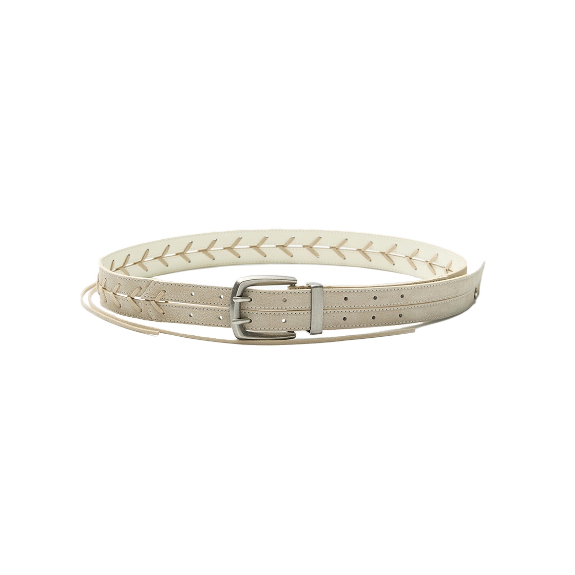 엠엠아이씨 스트링 벨트 라이트 블루(MMIC String Belt Light Beige)