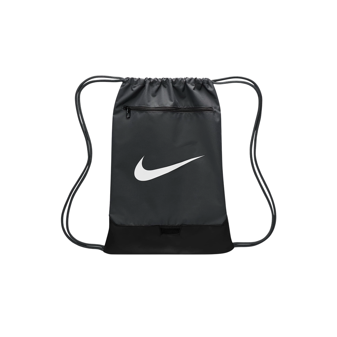 나이키 브라질리아 9.5 트레이닝 짐 색 18L 아이언 그레이 블랙(Nike Brasilia 9.5 Training Gym Sack Iron Grey Black)