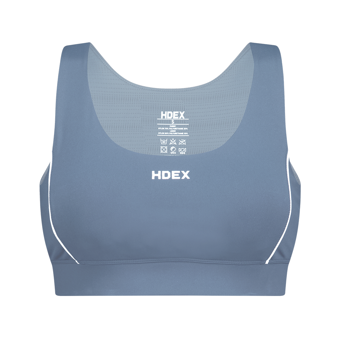 에이치덱스 우먼스 서포트 파이핑 브라탑 페이디드 블루