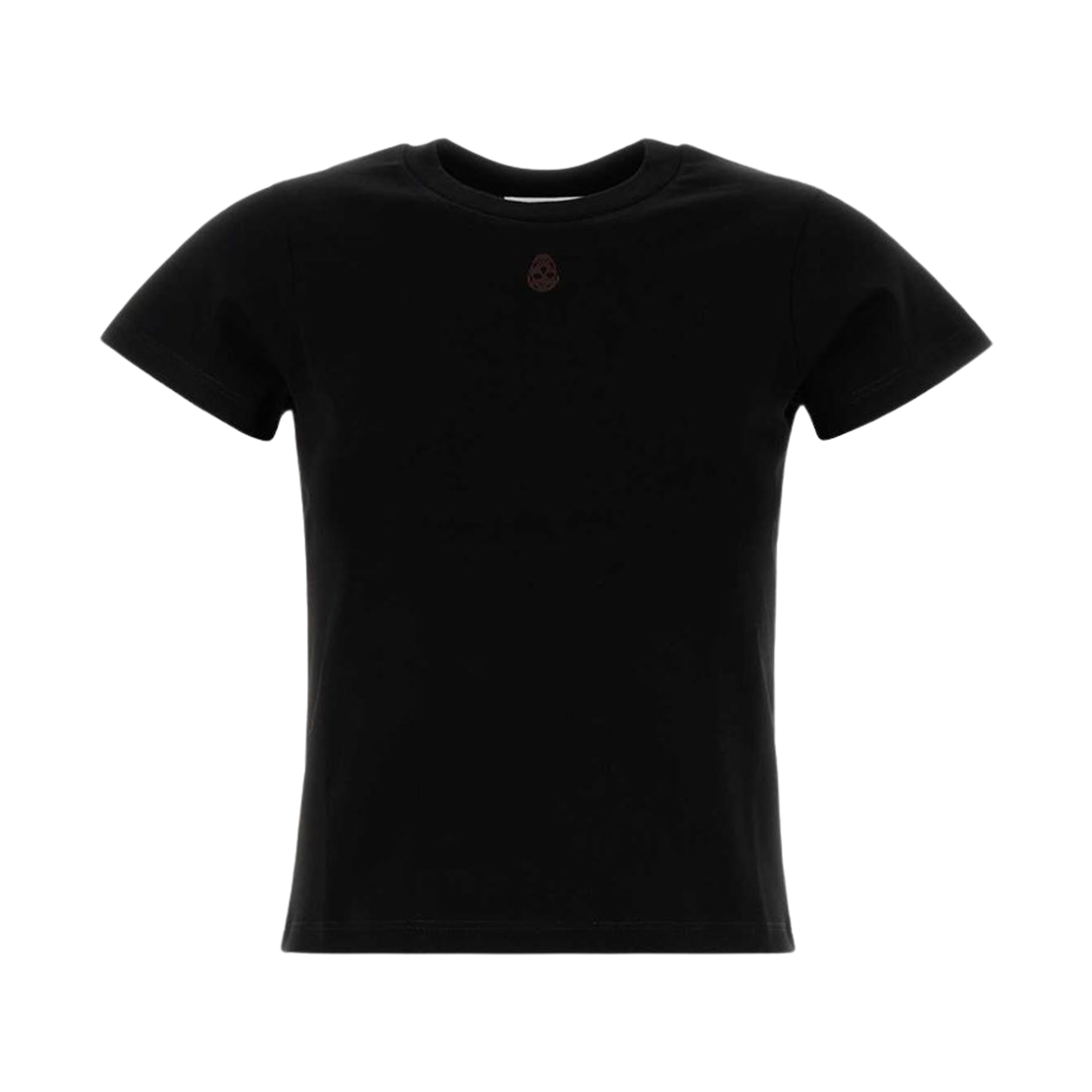 819193QLAEH1000 (W) Alexander McQueen Embroidered Skull T-Shirt Black