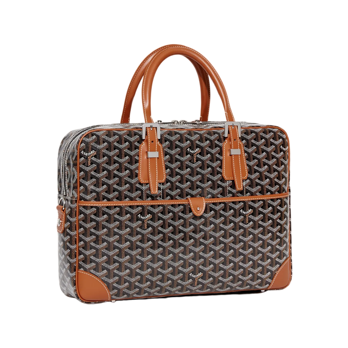 - Goyard Ambassade MM Document Case Black Tan