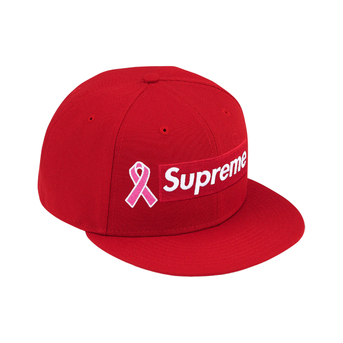 슈프림 브레스트 캔서 어웨어니스 박스로고 뉴에라 레드 - 25FW