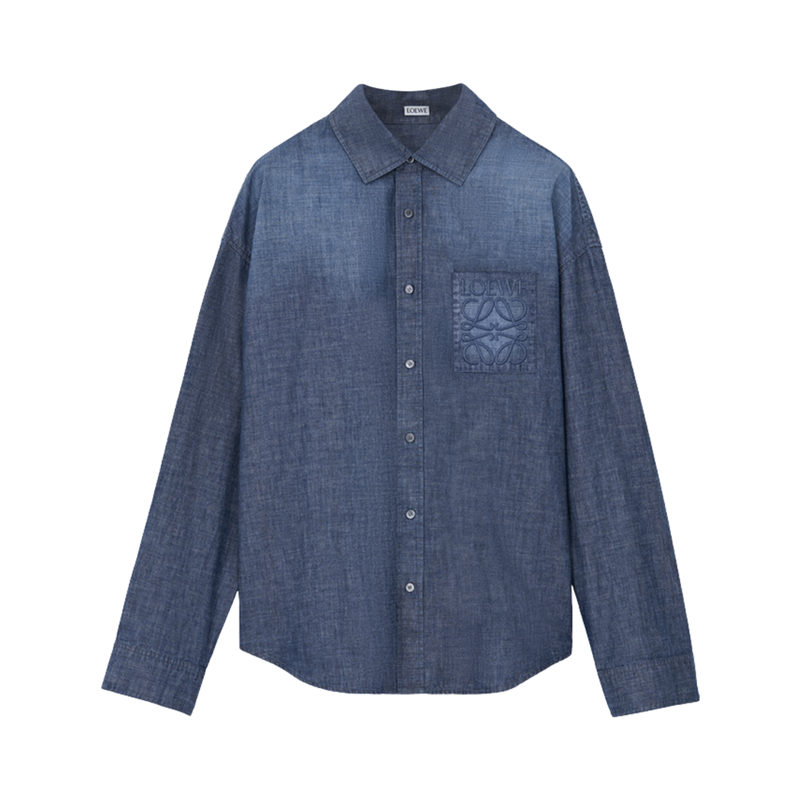 H526Y05WF1-8438 Loewe Cotton Shirt Washed Blue