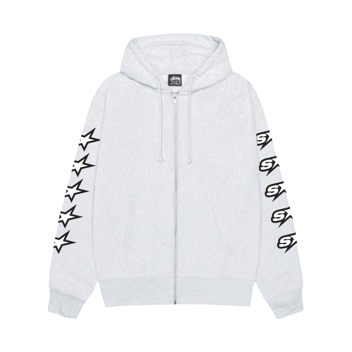 1975123 Stussy Speedway Zip Hoodie Ash Heather