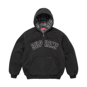Supreme Reflective Arc Hooded Work Jacket Black - 25FW