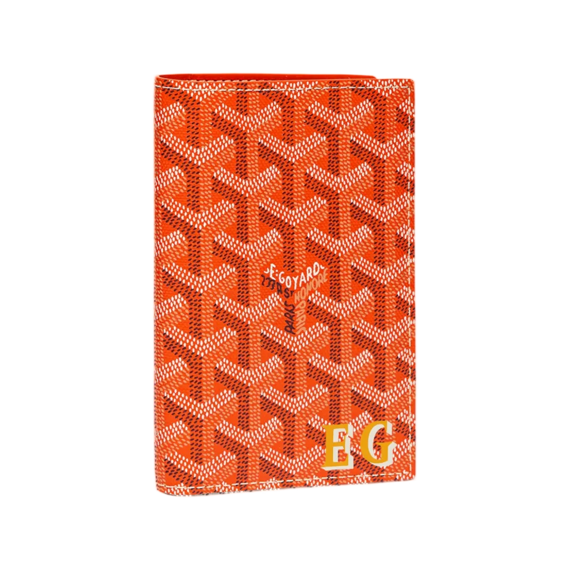 고야드 그르넬 패스포트 커버 이니셜 오렌지(Goyard Grenelle Passport Cover Initials Orange) - 1