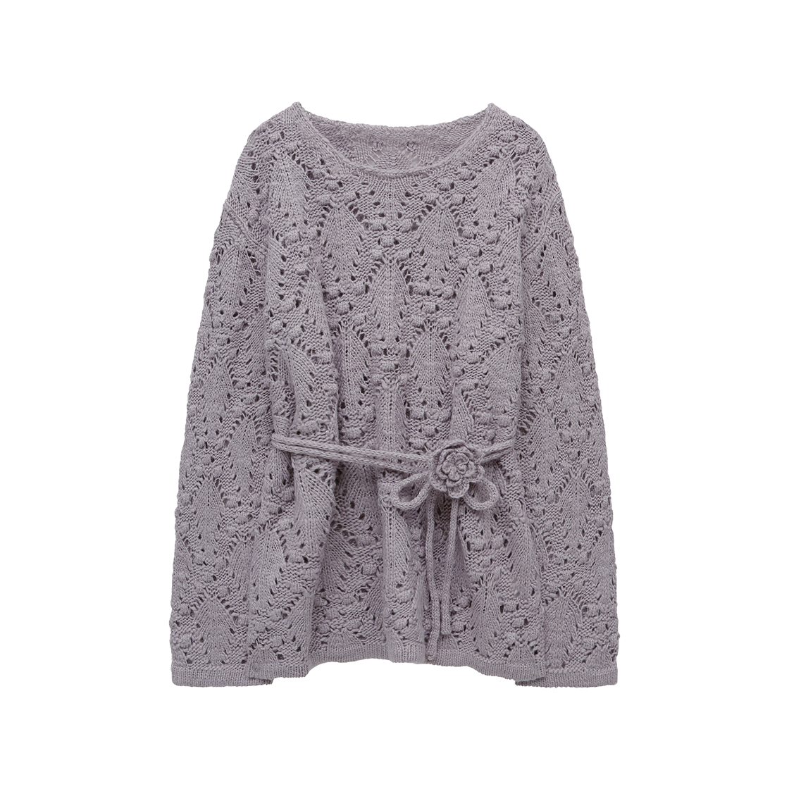 마가린핑거스 코사지 포인텔 풀오버 퍼플