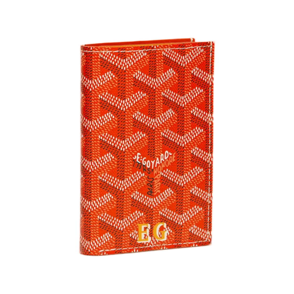 고야드 생피에르 카드 월렛 이니셜 오렌지(Goyard Saint Pierre Card Wallet Initials Orange) - 1