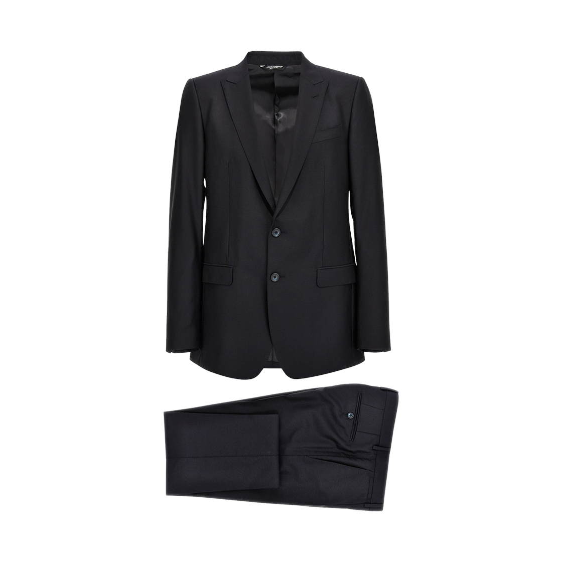 돌체 앤 가바나 마티니 핏 울 실크 슈트 미드나잇 블루(Dolce & Gabbana Wool and Silk Martini-Fit Suit Midnight Blue)
