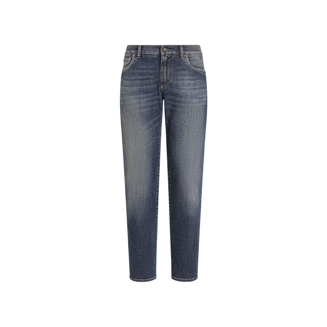 GY07CDG8GW9S9001 Dolce & Gabbana Washed Slim-Fit Stretch Jeans Light Blue