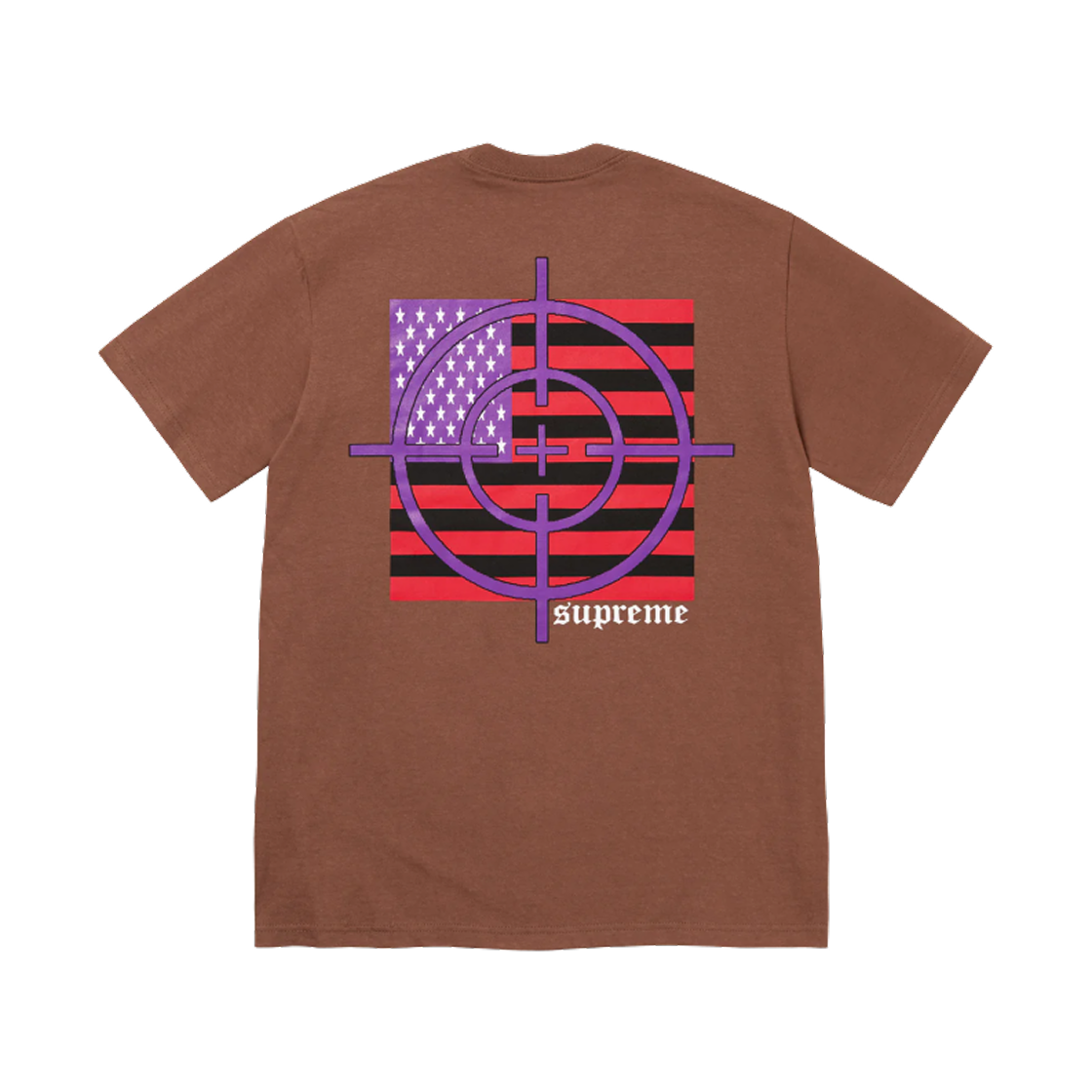 - Supreme Target T-Shirt Brown - 25FW