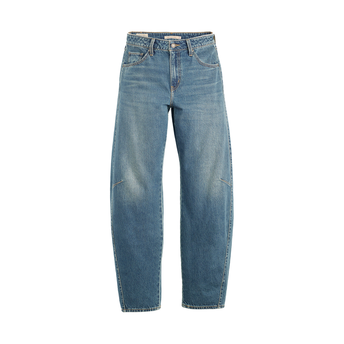 리바이스 우먼 배기 대드 배럴 진 미디엄 인디고(Levi's Women Baggy Dad Barrel Jean Medium Indigo)