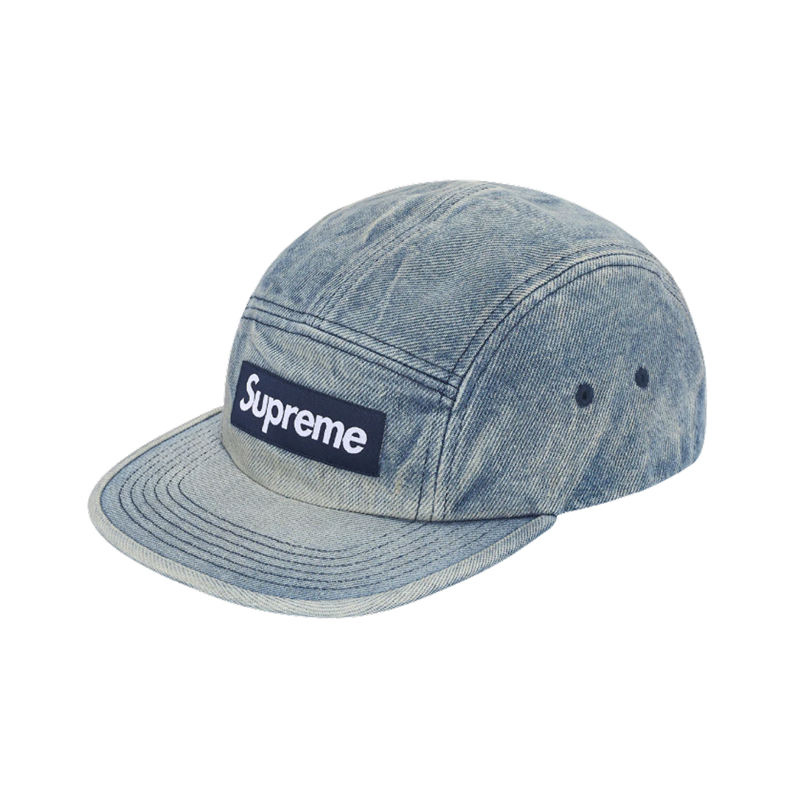 슈프림 워시드 치노 트윌 캠프캡 데님 - 25FW | Supreme | KREAM