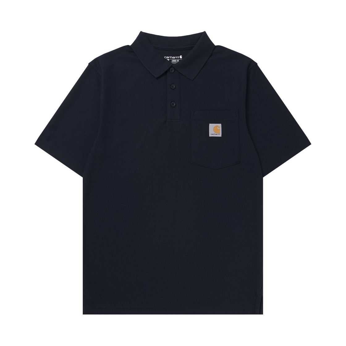 칼하트 루즈핏 미드웨이트 레귤러 숏슬리브 포켓 폴로 네이비(Carhartt Loose Fit Midweight Regular Short Sleeve Pocket Polo Navy)