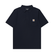 Carhartt Loose Fit Midweight Regular Short Sleeve Pocket Polo Navy