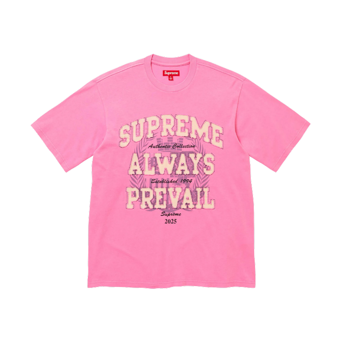 슈프림 올웨이즈 프리베일 숏슬리브 탑 핑크 - 25FW