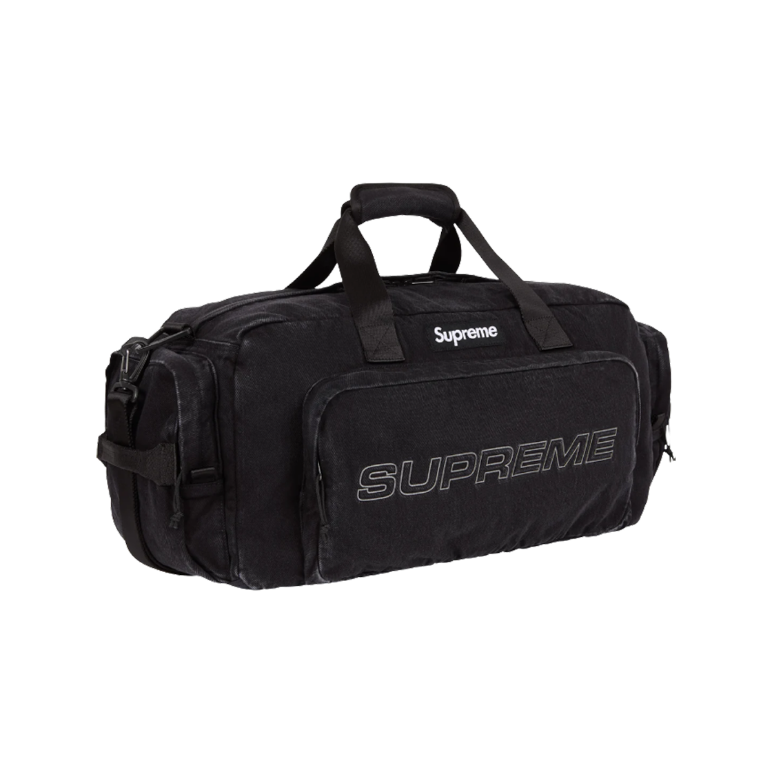 슈프림 데님 더플백 블랙 - 25FW(Supreme Denim Duffle Bag Black - 25FW) - 3