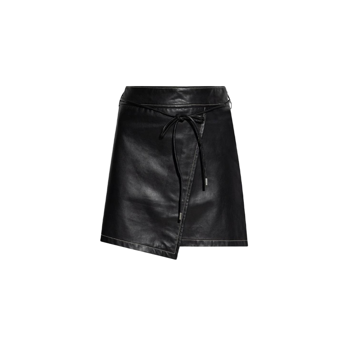 W2R-286SL-P31161-79 (W) Paul Smith Leather Mini Skirt Black