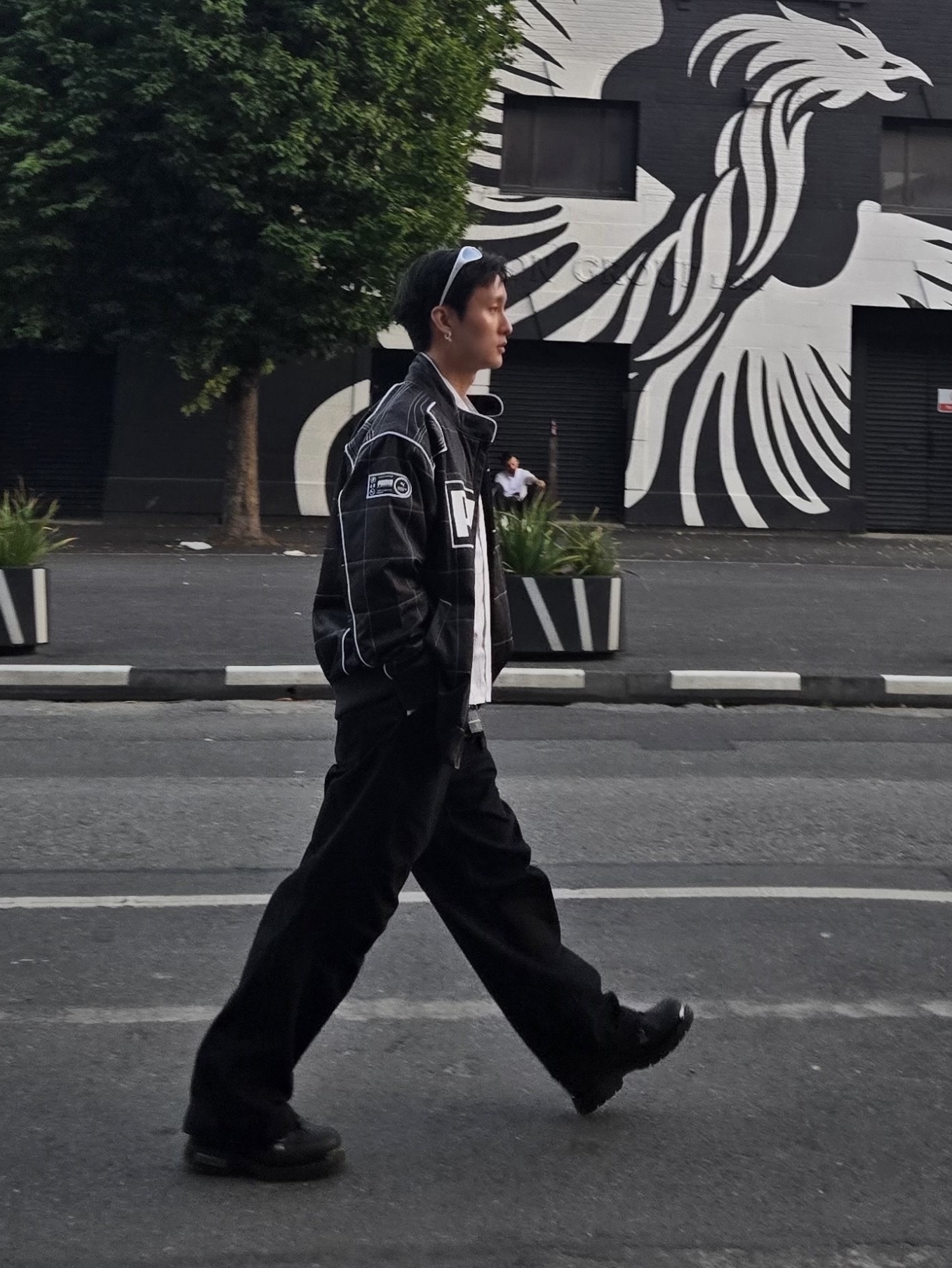 Puma Archive Seasonal Relaxed Racer Jacket Glacial Gray - US/EU 착용 스타일
