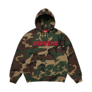 Supreme Collegiate Applique Zip Up Hooded Sweatshirt Woodland Camo - 25FW