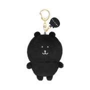 Nagano Characters Color Mascot Keyring Bear Charcoal
